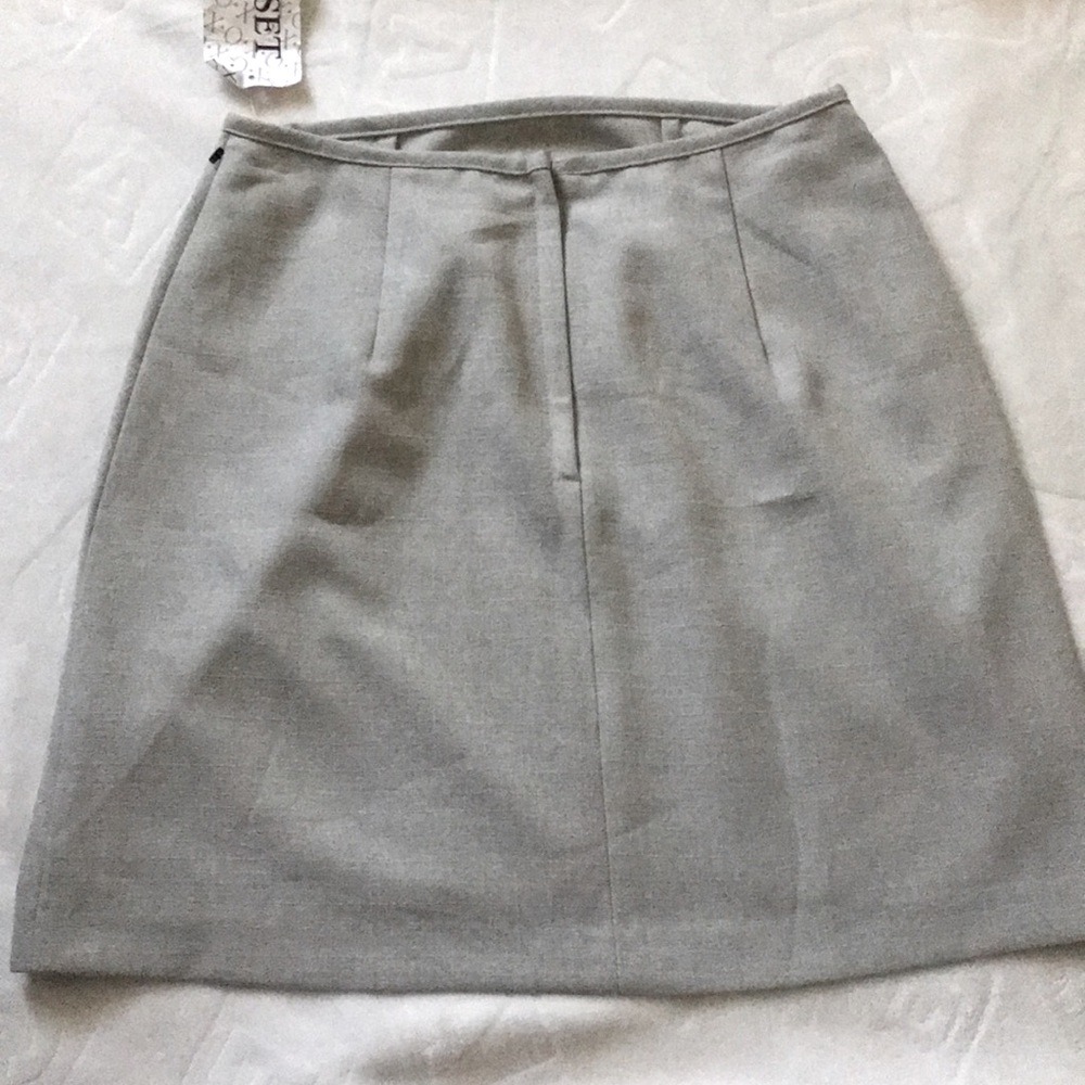Sage Green Pencil Mini Skirt